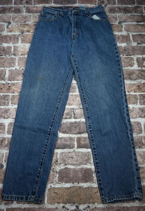 Levi's Denim - Levis Classic Relaxed 550 Denim Jeans Zip Front Women 8 MisM Tapered Fit Cotton